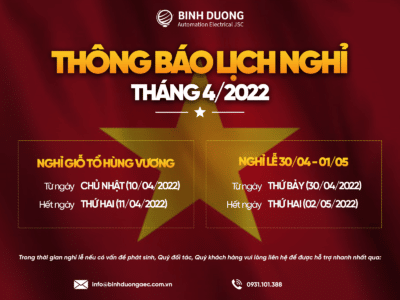 BINH DUONG AEC thông báo nghỉ lễ tháng 4/2022