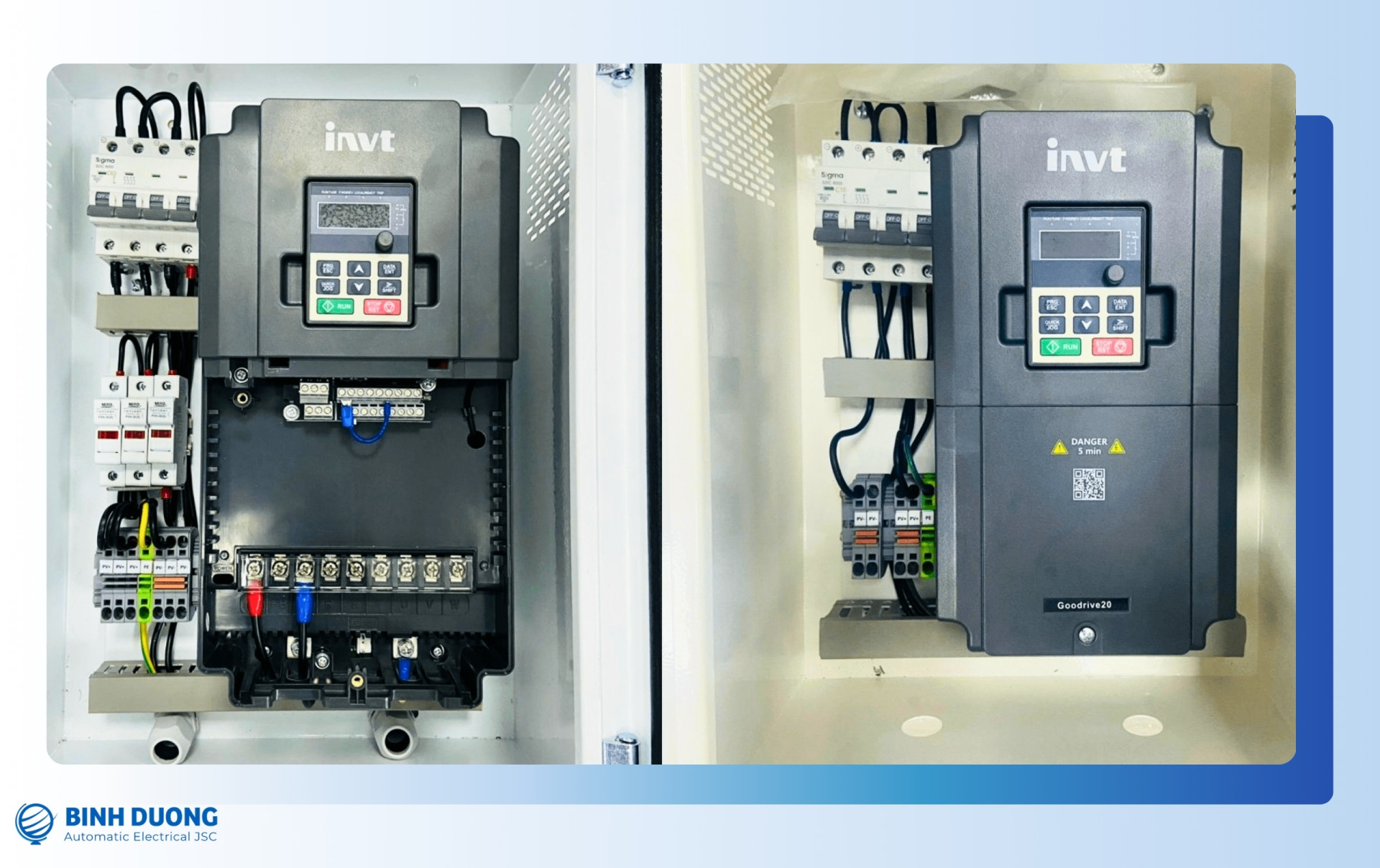Biến tần INVT giúp động cơ khởi động êm, từ từ và không bị sốc