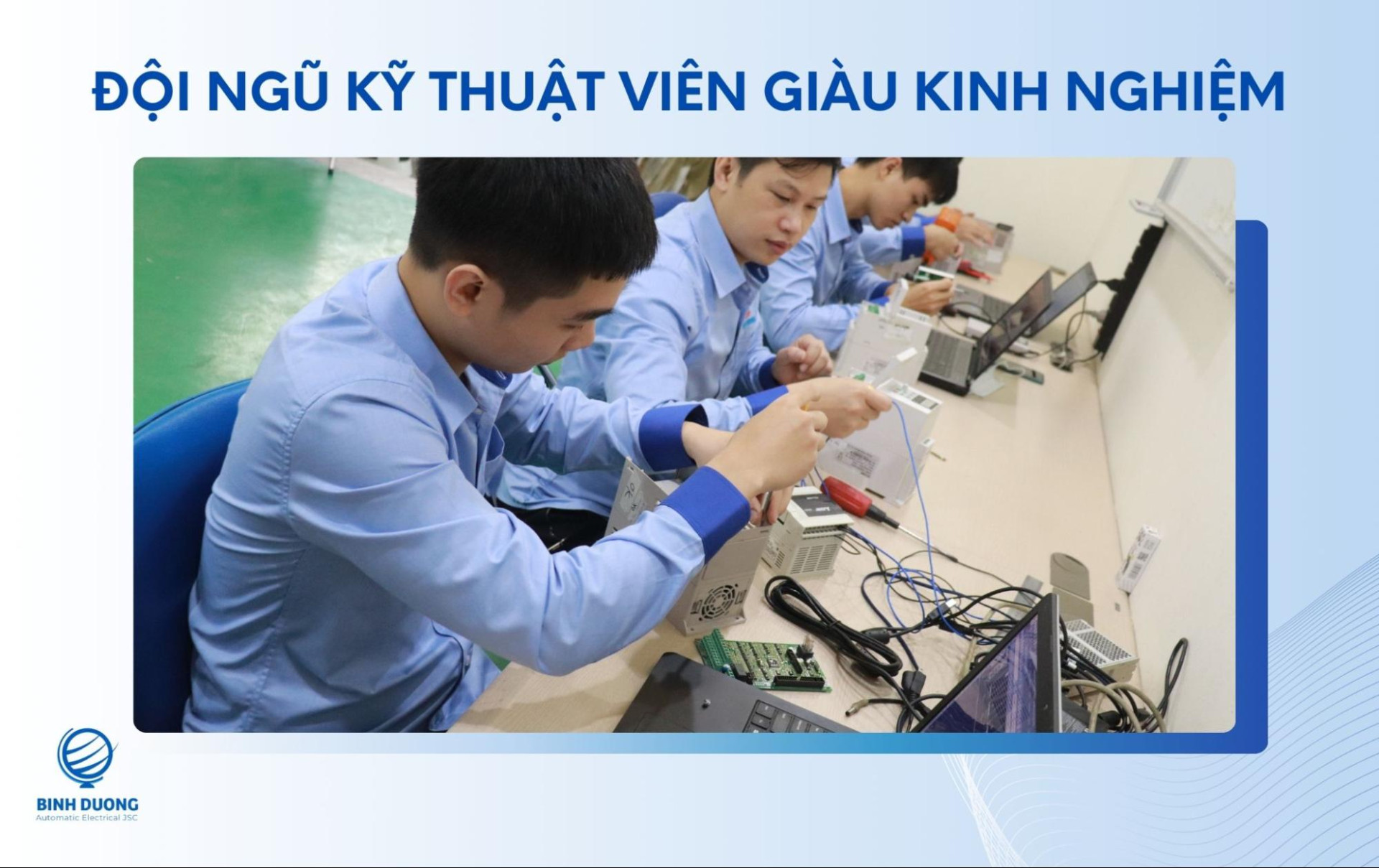 Các kỹ thuật viên của Bình Dương AEC giàu kinh nghiệm