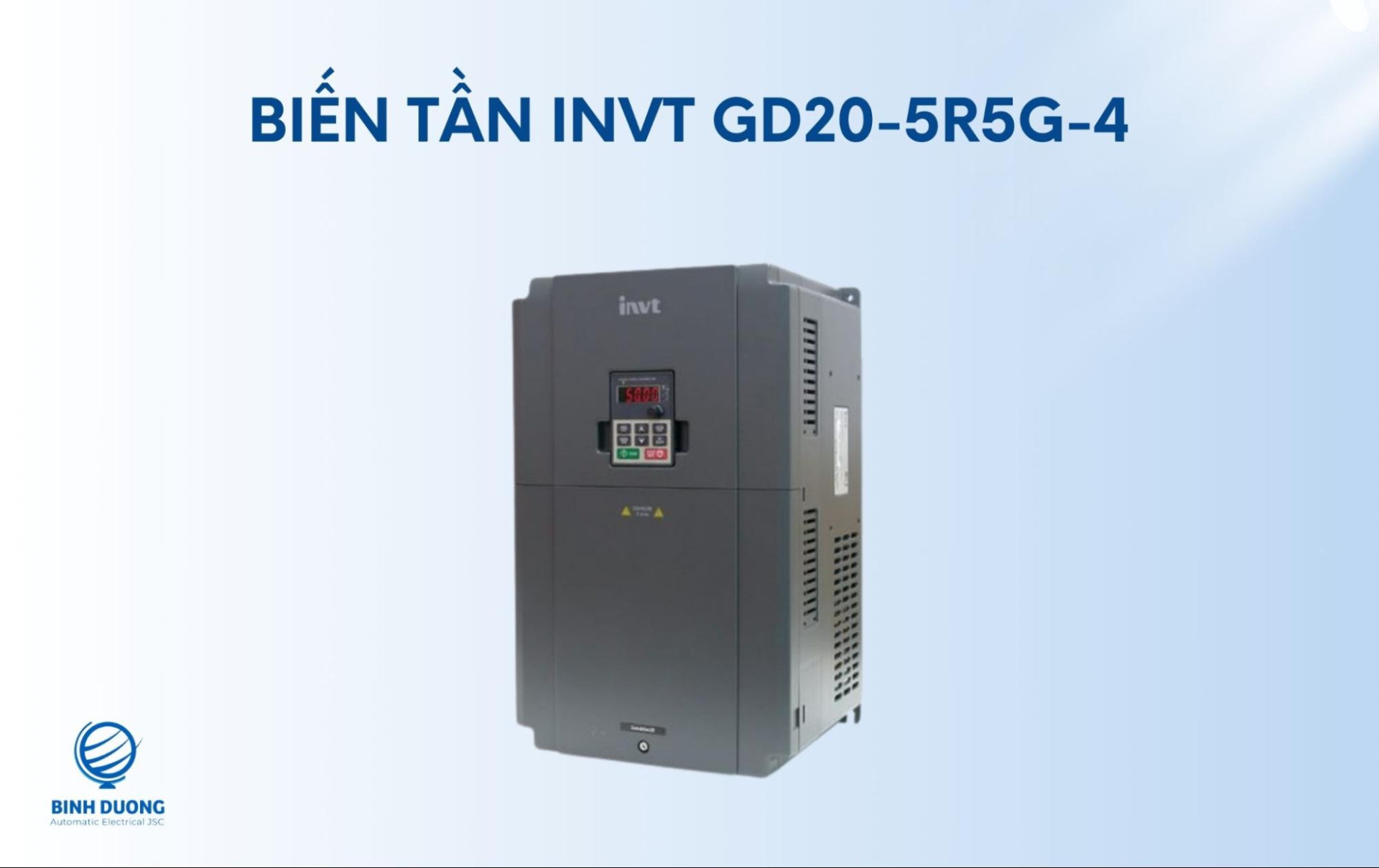 Chọn mua biến tần INVT 5kW 1 pha & 3 pha 2 Biến tần INVT GD20-5R5G-4 3 pha 380V