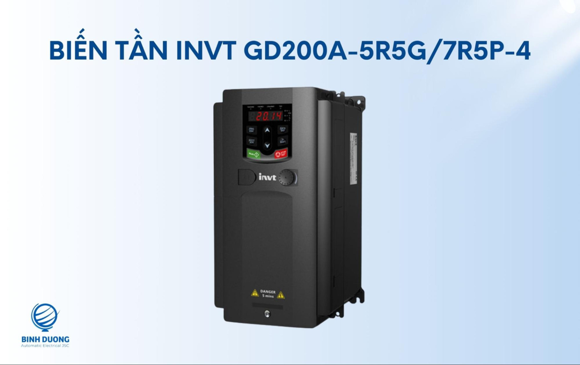Chọn mua biến tần INVT 5kW 1 pha & 3 pha 6 GD200A-5R5G/7R5P-4