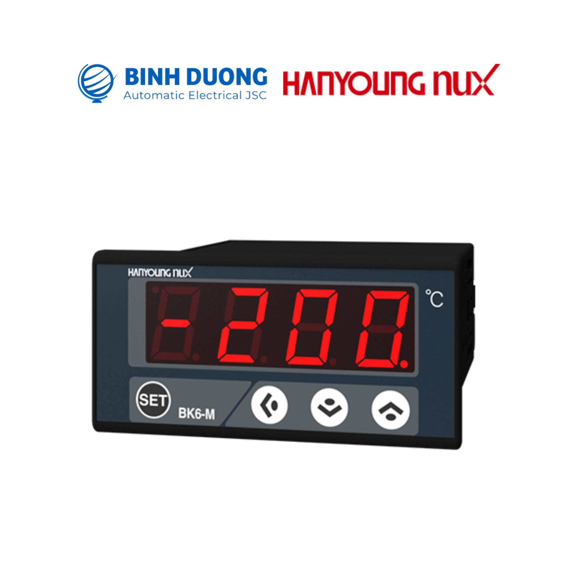 dieu-khien-nhiet-bk6m Bộ hiển thị nhiệt độ Hanyoung BK6-M
