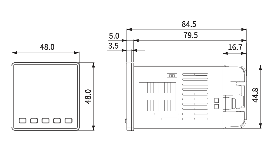 Bộ đếm Hanyoung LC 14 lc4 dimensions 02