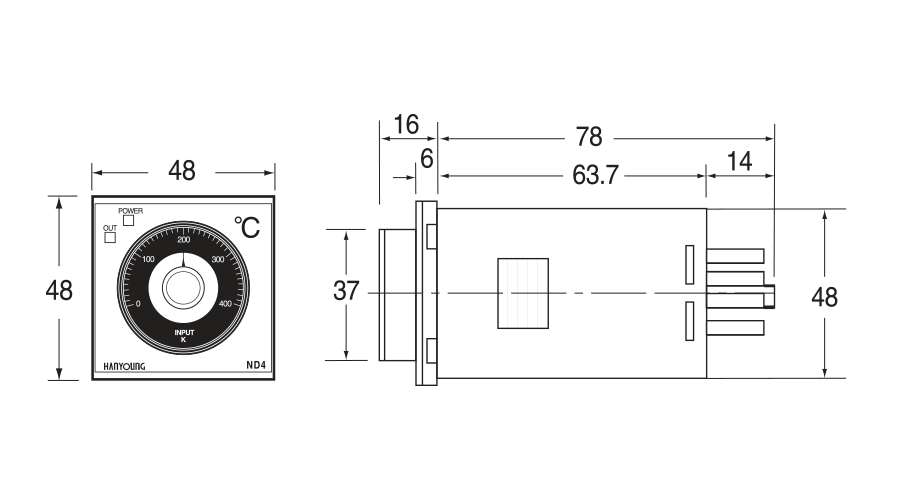 nd4 dimensions socket