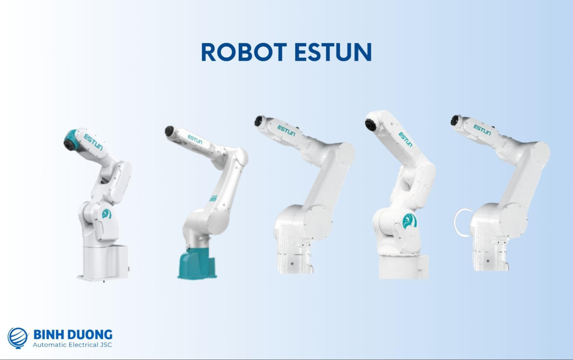 Bình Dương AEC - đơn vị phân phối chính thức cánh tay robot Estun tại Việt Nam