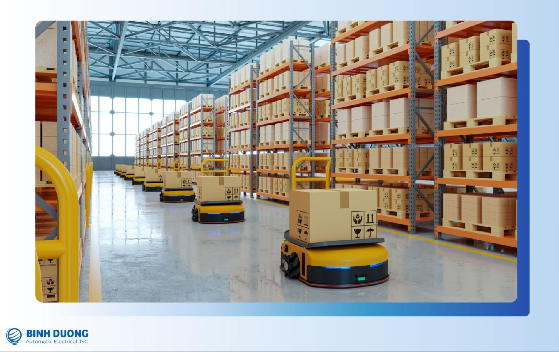 Ứng dụng robot tự hành trong các kho hàng - Vận chuyển